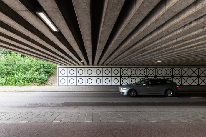 Kunstwerk onderdoorgang Overschiestraat-Luchtvaartstraat