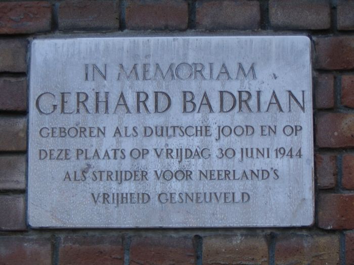 Gedenksteen Gerhard Badrian