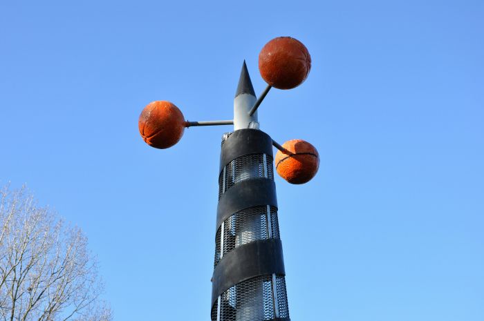 Vuurtoren met sinaasappels