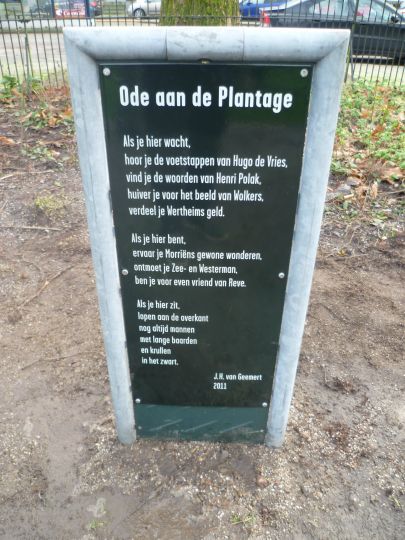 Ode aan de Plantage