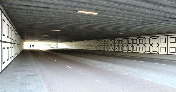 Kunstwerk onderdoorgang Overschiestraat-Luchtvaartstraat