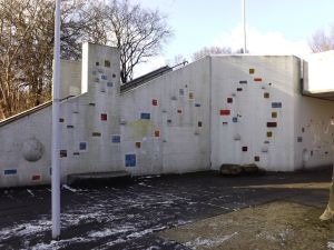 Speelschijven en mozaiekmuurtjes